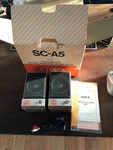 Aiwa SC-A5 Powered Acoustic Suspension System Mini Speakers W/ Box Tested. Fixed Price $24.99.