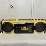 Vintage Yellow Sport Sanyo MGT7A The Outsider Cassette Deck. Fixed Price $213.28.