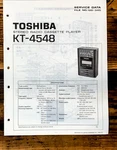 Toshiba Model KT-4548 Cassette Service Manual *original*. Fixed Price $14.97.