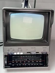 Vintage 1984 Sr 3000 5 Black And White Tv Am-fm Stereo Radio. Fixed Price $70.00.
