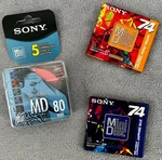 Sony MD80 Recordable Minidisc 5 Pack New Sealed Color Col. + 2 MD74. Fixed Price $49.99.