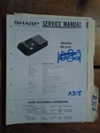 Sharp RD-610 Service Manual Original Repair Book Tape Deck Player. Fixed Price $20.00.