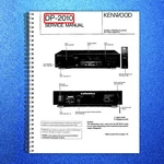 Kenwood DP-2010 Compact Disc Player Service Manual 1989, Bound, Covers, Foldouts. Fixed Price $24.41.