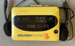 Vintage Sony Walkman WM-F38 /F68 Yellow Not Tested Rare Find. Fixed Price $55.00.