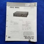 Sony CDP-17F Service Manual Original Paper Oem Repair Guide Usa. Fixed Price $19.96.
