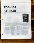 Toshiba Model KT-4538 Cassette Service Manual *original*. Fixed Price $14.97.