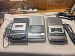 Cassette Players Lot Radioshack CTR-120 Realistic 14-607 Panasonic RQ-2101. Fixed Price $35.00.