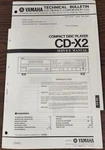 Yamaha CD-X2 Compact Disc Player Service Manual +technical Bulletin-original. Fixed Price $8.25.