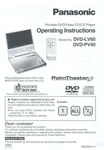 Panasonic DVD-LV60 DVD-PV40 Player Owners Instruction Manual. Fixed Price $22.24.