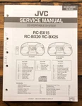 Jvc RC-BX15 RC-BX20 RC-BX25 Cd Portable Stereo Service Manual *original*. Fixed Price $19.97.