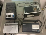 Vintage General Electric 7-4115B Radio + Sony ICF-24 7-2660C M8445B. Fixed Price $44.09.