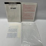 Toshiba Stereo Cassette Player KT-AS1 Fm Tuner Radio Owner Manual Packet Book. Fixed Price $19.95.