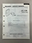 Sharp JC-136 Original Service Manual Free Shipping. Fixed Price $14.00.