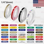 1/4" Roll Vinyl Pinstriping Stripe Solid Line Car Tape Decals Stickers 6MM. Fixed Price $12.95.