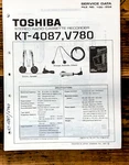 Toshiba Model KT-4087 KT-V780 Cassette Service Manual *original*. Fixed Price $14.97.