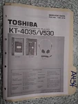 Toshiba KT-4035 V530 Service Manual Original Repair Book Stereo Tape Deck Player. Fixed Price $20.00.