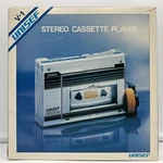 Unisef V-1 Stereo Cassette Player Walkman 1984 Japan, Extremely Rare, Looks Nib. Fixed Price $149.87.