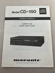 Marantz CD-150 Original Owner's Manual Free Shipping. Fixed Price $28.00.
