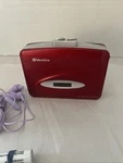 Vextra Personal Stereo Cassette Player Walkman Style Red & Purple Earbuds-tested. Fixed Price $8.00.