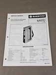 Sanyo Mini Cassette Recorder M1170 Service Manual D-6118. Fixed Price $54.95.