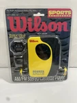 Sealed Vintage Wilson WG1WB Am Fm Stereo Cassette Player Walkman W/ Watch. Fixed Price $74.99.