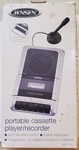 Jensen, MCR-100 Cassette Player & Recorder, Silver/black, New Open Box, See Desc. Fixed Price $24.25.
