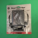 Ge 3-5460 Bks Stereo Portable Cassette Player Black W/ Lightweight Headphones. Fixed Price $22.99.