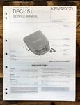 Kenwood DPC-151 Cd Player Service Manual *original*. Fixed Price $14.97.