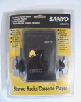 New Sealed Vintage Sanyo MGR-701 Stereo Radio Cassette Tape Player + Headphone. Fixed Price $79.95.