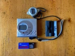 Sharp MD-MT821(GL) Minidisc Recorder W/ Battery Case & Remote Not Working. Fixed Price $50.00.