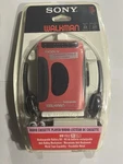 New ***vintage 1992 Sony Walkman WM-FX12 Red Portable Radio Cassette Tape Player. Fixed Price $365.03.