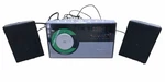 Vintage 2004 Memorex Cd Player Am Fm Radio Mx 4142 Tested Works W/ Speakers Silv. Fixed Price $94.99.