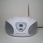 Auna Boombox Us 1029813 With CD/MP3/BT Am-fm Radio F-lights Ac/dc. Fixed Price $49.95.