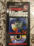 Sony Recordable Disc, New And Factory Sealed MDW-74 Nos. Fixed Price $13.99.