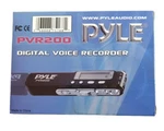 Pyle PVR200 Digital Voice Recorder W/ 4GB Memory, Headphone Jack & Usb Interface. Fixed Price $18.00.