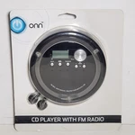 Onn Portable Cd Player With Fm Radio Wired Earbuds Black Brand New Sealed. Fixed Price $29.99.
