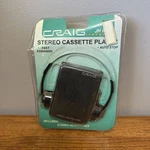 Craig Personal Stereo Cassette Player JH6012 Black W/ Headphones New In Package. Fixed Price $27.29.