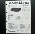 Panasonic SL-PJ324 Compact Disc Player Original Service Manual 1991. Fixed Price $9.99.