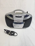 Venturer Stereo Cassette Recorder CD1282, Gray Blue Boombox Tested Working. Fixed Price $34.99.