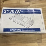 Califone 3110AV Portable Classroom Cassette Player And Recorder New. Fixed Price $100.00.