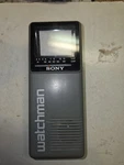Vintage 1986 Gray Sony Watchman FD-10A Back And White Tv,working,japan,very Good. Fixed Price $20.00.