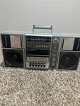 Vintage 1980'S Sanyo M9835K Stereo Radio Cassette Recorder Boombox. Fixed Price $299.99.