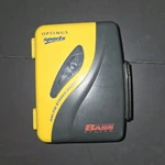 Optimus SCP-95 Am/fm Stereo Cassette Player Yellow Gray Bass Headphone Jack. Fixed Price $35.00.