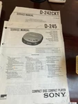 Sony D-245 D-242CKT Discman Service Manual From The Usa **original**. Fixed Price $14.99.