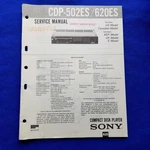 Sony CDP-502ES CDP-620ES Service Manual Original Paper Oem Repair Guide Usa. Fixed Price $19.96.