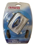 Aiwa HS-TX416 Yub Personal Stereo Cassette Player Am/fm Radio Silver Blue Lcd. Fixed Price $60.00.