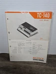 Sony Stereo Cassette Tapecorder TC-140 Service Manual Original Paperwork. Fixed Price $10.79.