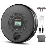 Kuephom Portable Cd Player Rechargeable With Speaker And Headphones, Black. Fixed Price $54.28.