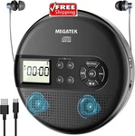 Megatek CP27BR Portable Player Bluetooth Fm Usb Aux Anti-skip Lcd Bla. Fixed Price $66.60.