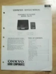 Original Onkyo Service Manual For The DX-F5 Portable Cd Player Repair. Fixed Price $11.98.
